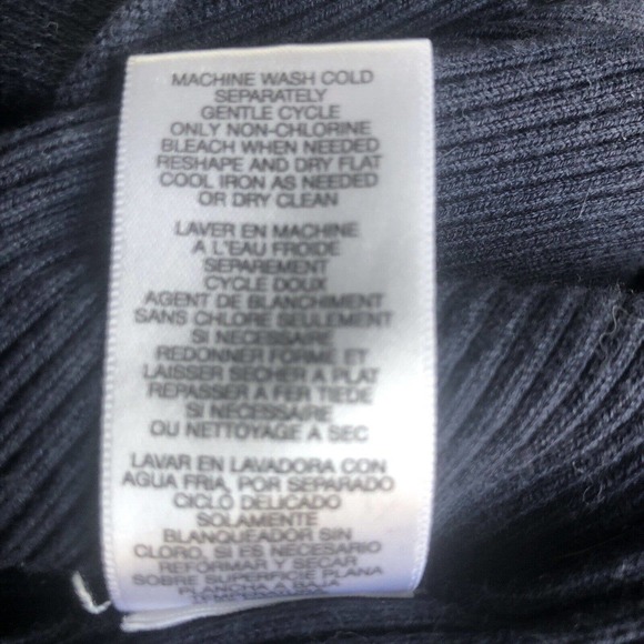 FREE W/PURCH Michael Michael Kors Oversized Half Sleeve Cardigan Sweater Navy XS - Picture 8 of 8